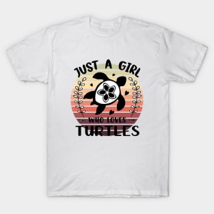 Just a girl who loves Turtles 3 T-Shirt